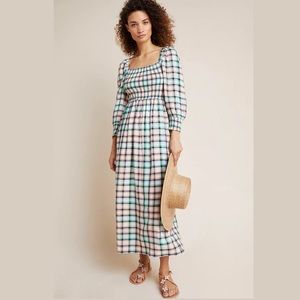 Anthro Maeve Cerie Smock Summer Dress